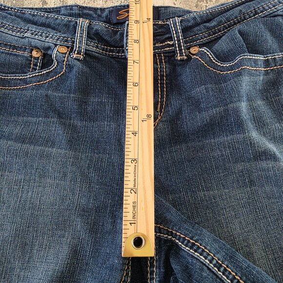 Seven7 Women's Blue Jean Shorts Size 6 - Picture 6 of 8